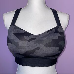 VS Pink Active Ultimate Push-Up High Impact Sports Bra Women M Camo Athletic Gym